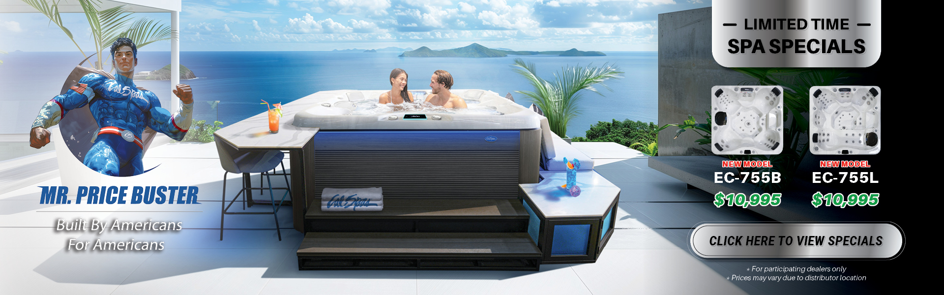 Calspas hot tub being used in a family setting - Val Caron